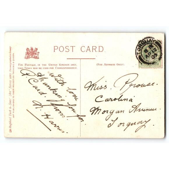 Vintage Little Red Riding Hood Postcard by Raphael Tuck & Sons 1905 - Picture 2 of 2